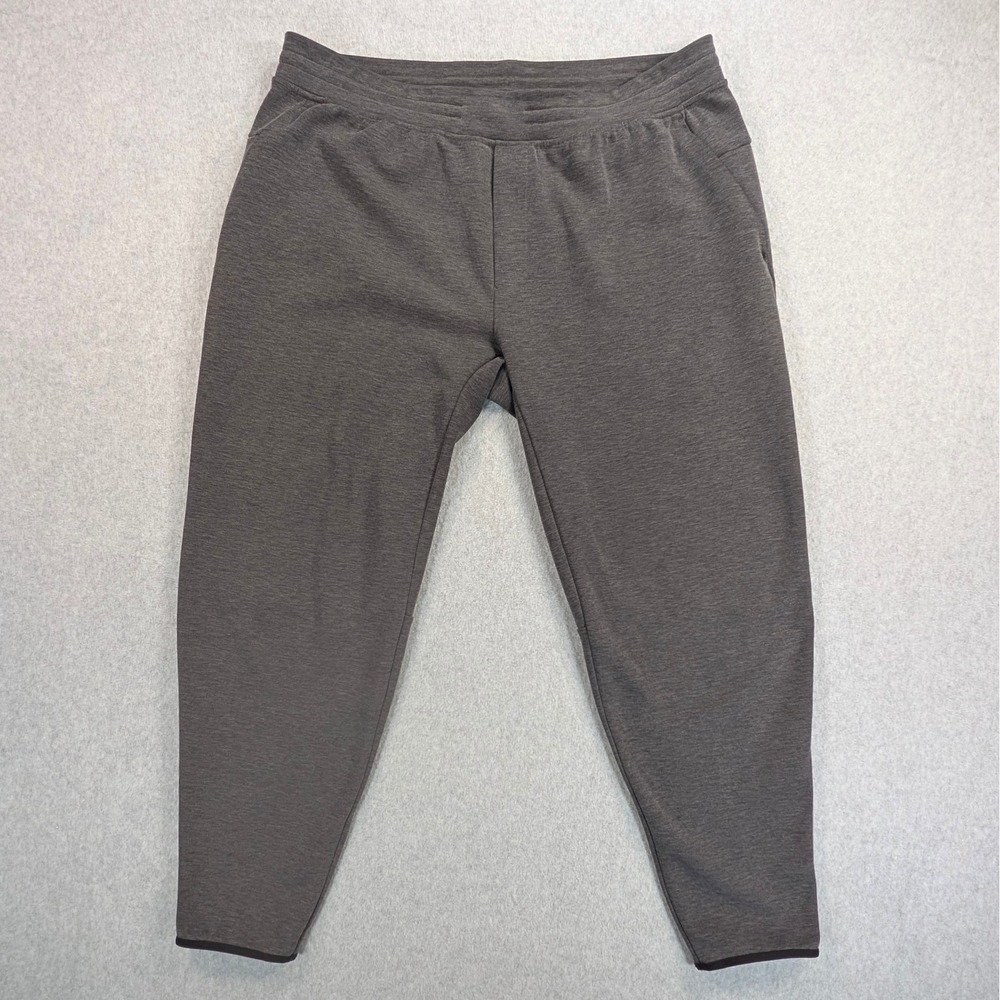 Lululemon At Ease Jogger Pants Mens XL Charcoal Grey Heathered Textured Athletic